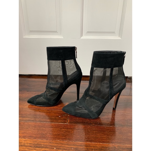 ASKA Collection 100% Suede Mesh Leather Boots - Picture 2 of 9
